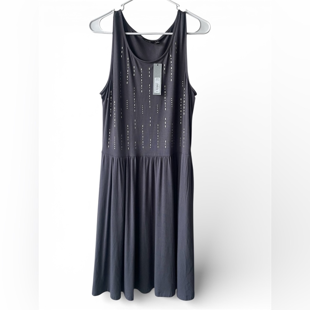 Apt. 9 Charcoal Embellished Midi Dress
